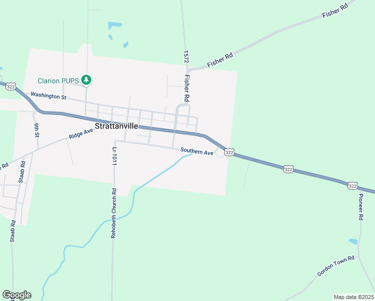 map of restaurants, bars, coffee shops, grocery stores, and more near 140 Southern Avenue in Strattanville