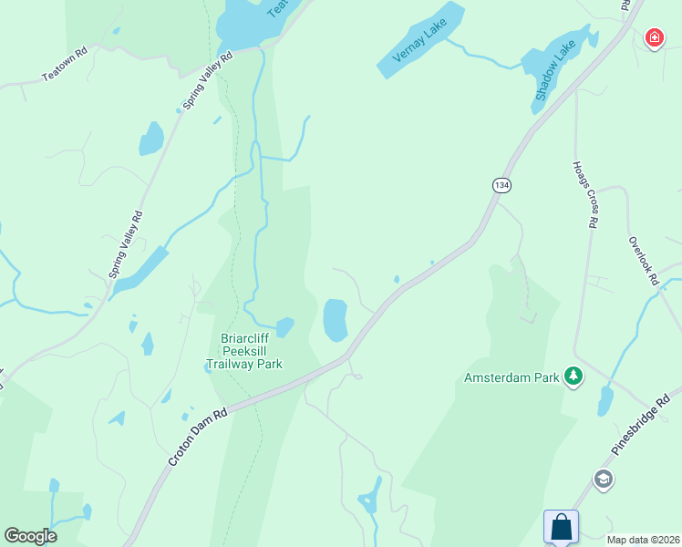 map of restaurants, bars, coffee shops, grocery stores, and more near 35 Quaker Bridge Road in Ossining
