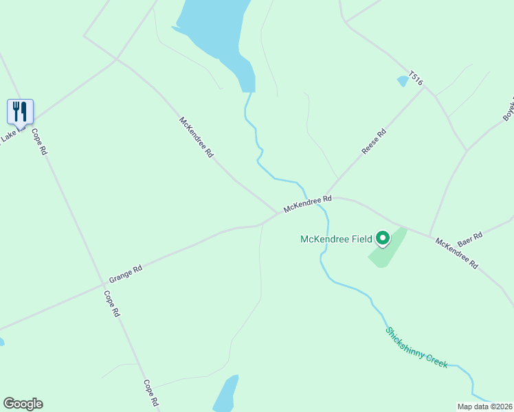 map of restaurants, bars, coffee shops, grocery stores, and more near 12 Main Road in Shickshinny