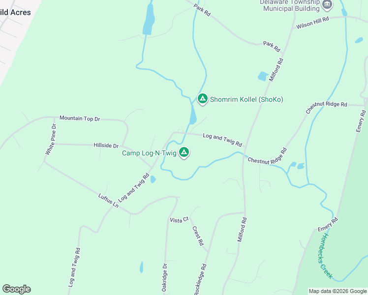 map of restaurants, bars, coffee shops, grocery stores, and more near 130 Log and Twig Road in Dingmans Ferry