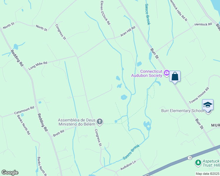 map of restaurants, bars, coffee shops, grocery stores, and more near 4900 Congress Street in Fairfield