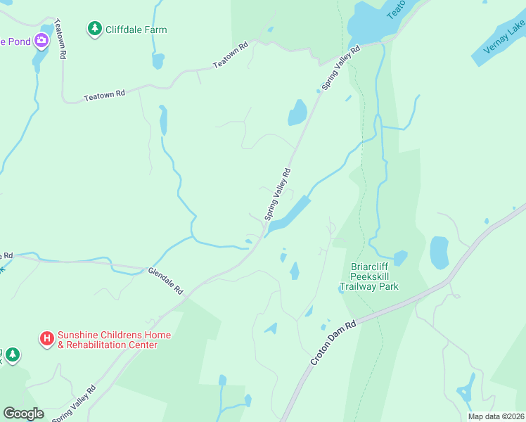 map of restaurants, bars, coffee shops, grocery stores, and more near 75 Spring Valley Road in Ossining
