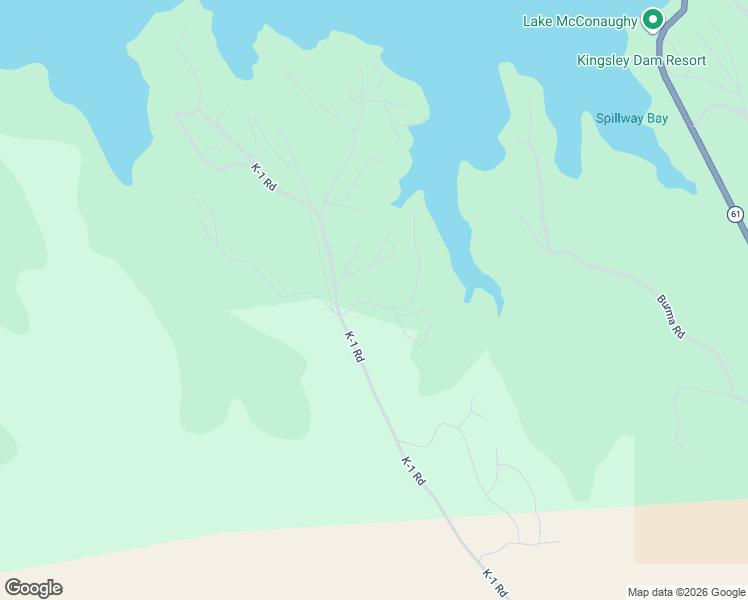 map of restaurants, bars, coffee shops, grocery stores, and more near 30 K-1 Road in Ogallala