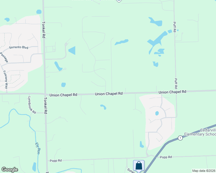 map of restaurants, bars, coffee shops, grocery stores, and more near 6011-6267 Union Chapel Road in Fort Wayne