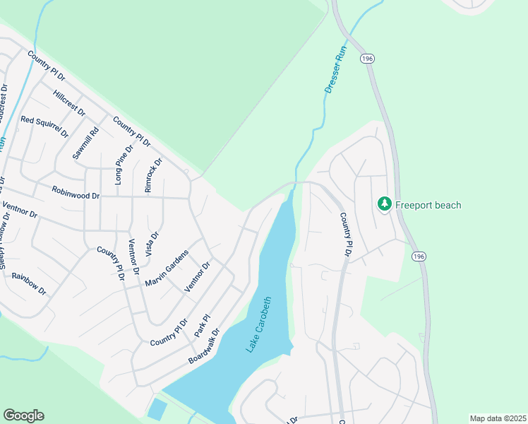 map of restaurants, bars, coffee shops, grocery stores, and more near 6561 Locust Lane in Tobyhanna