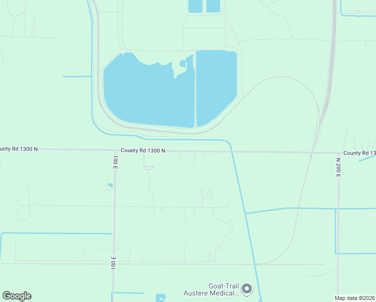 map of restaurants, bars, coffee shops, grocery stores, and more near 1369 East 1300 North in Wheatfield
