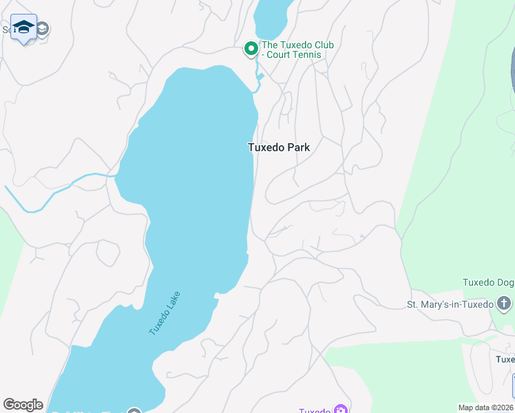 map of restaurants, bars, coffee shops, grocery stores, and more near in Tuxedo Park