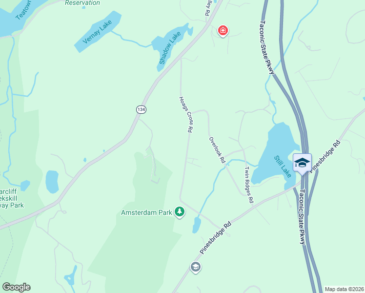 map of restaurants, bars, coffee shops, grocery stores, and more near 59 Hoags Cross Road in Ossining