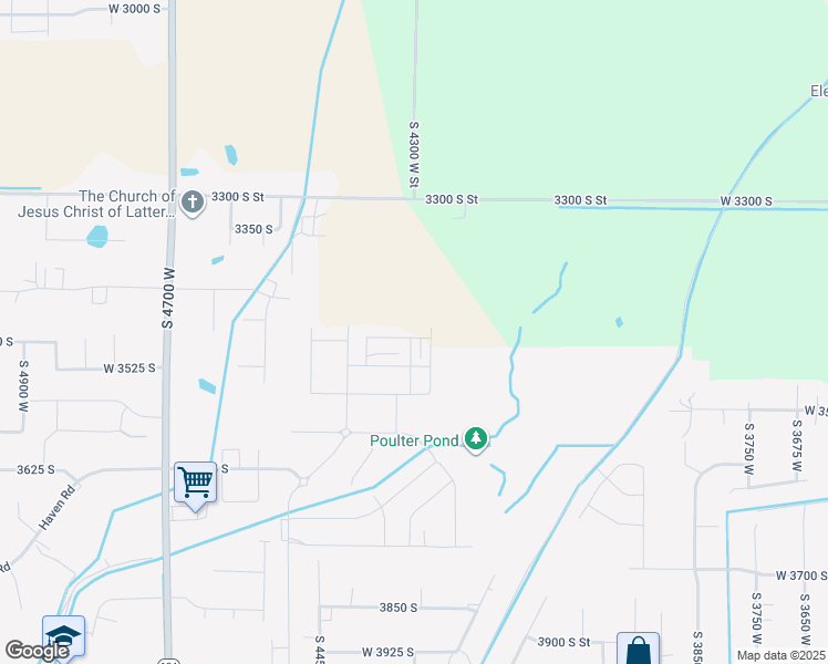 map of restaurants, bars, coffee shops, grocery stores, and more near 4262 West 3490 South in West Haven