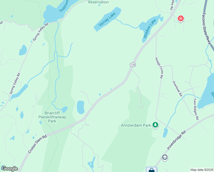 map of restaurants, bars, coffee shops, grocery stores, and more near 355 Croton Dam Road in Ossining
