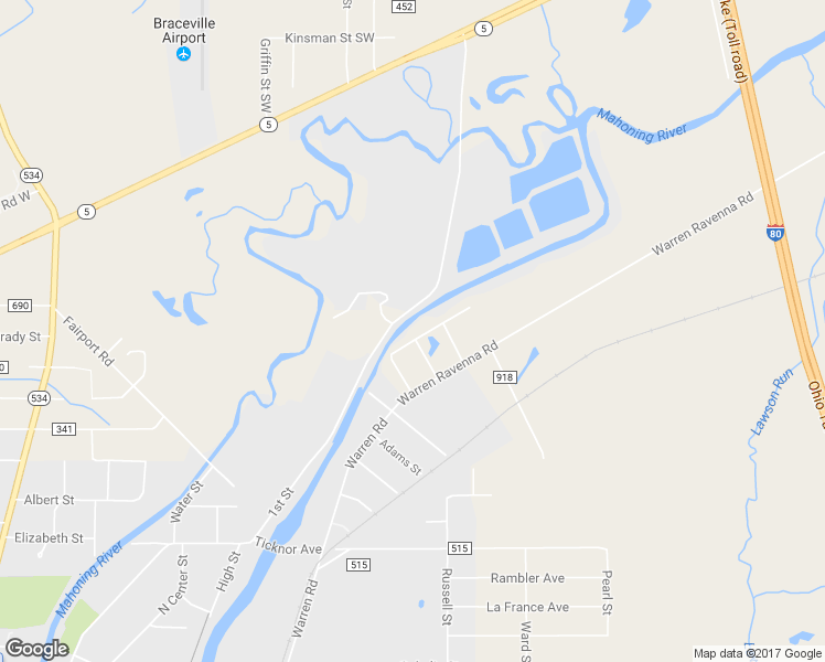 map of restaurants, bars, coffee shops, grocery stores, and more near 4548 Mahoning Drive in Newton Falls