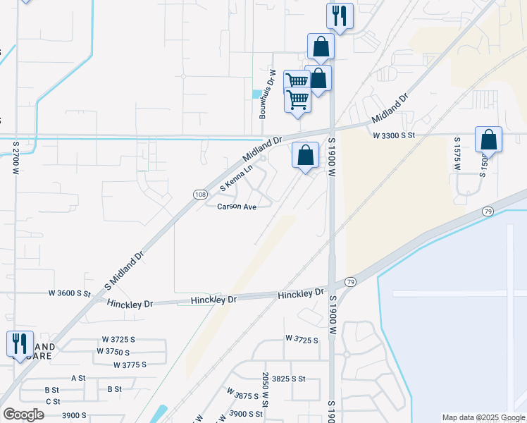 map of restaurants, bars, coffee shops, grocery stores, and more near 2055 Madie Lane in West Haven