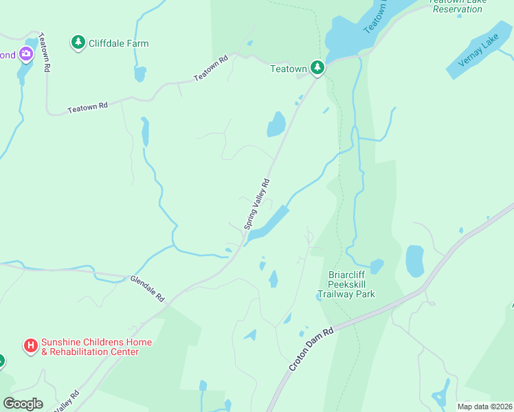 map of restaurants, bars, coffee shops, grocery stores, and more near 120 Spring Valley Road in Ossining