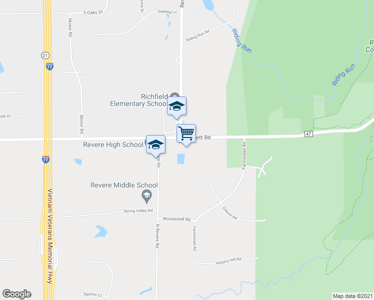 map of restaurants, bars, coffee shops, grocery stores, and more near 3316 Everett Road in Richfield