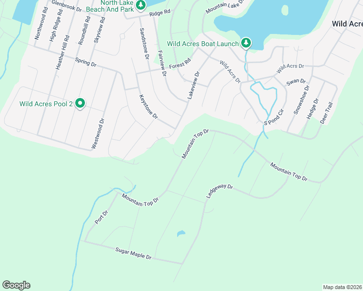 map of restaurants, bars, coffee shops, grocery stores, and more near Mountain Top Dr in Dingmans Ferry