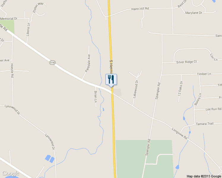 map of restaurants, bars, coffee shops, grocery stores, and more near 2376 S Hermitage Rd in Hermitage