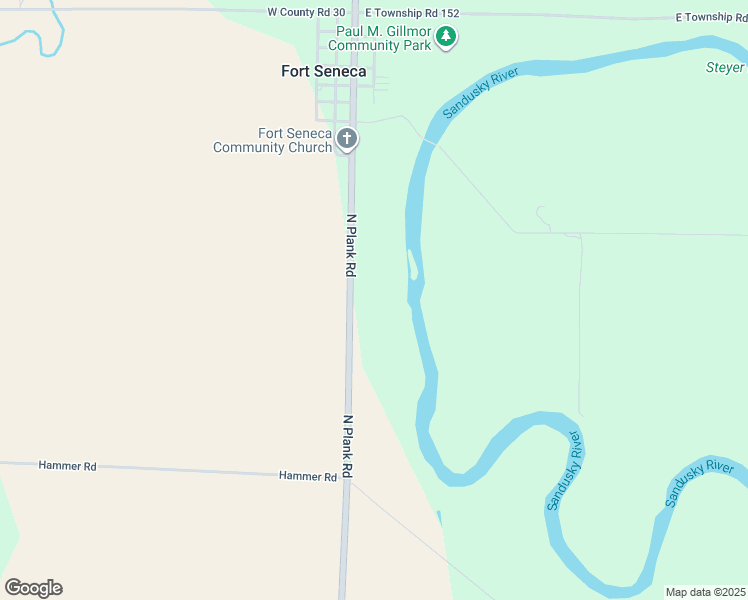 map of restaurants, bars, coffee shops, grocery stores, and more near 5417 Ohio 53 in Tiffin