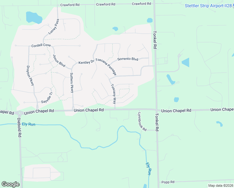map of restaurants, bars, coffee shops, grocery stores, and more near 12808 Tuscany Way in Fort Wayne