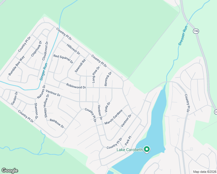 map of restaurants, bars, coffee shops, grocery stores, and more near 7109 Robinwood Drive in Tobyhanna