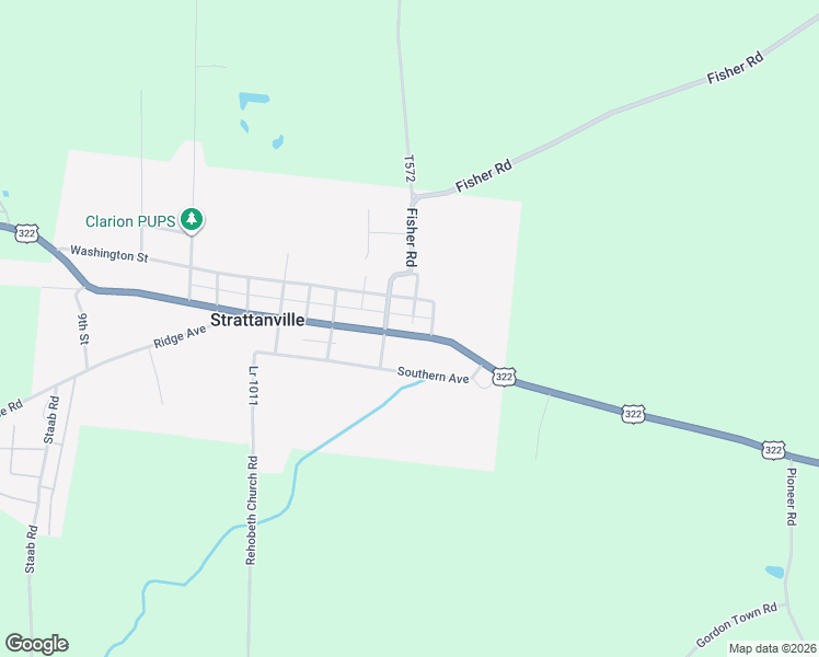 map of restaurants, bars, coffee shops, grocery stores, and more near 130 Main Street in Strattanville