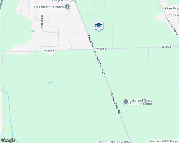 map of restaurants, bars, coffee shops, grocery stores, and more near 2251 South County Farm Road in Warsaw