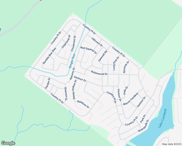 map of restaurants, bars, coffee shops, grocery stores, and more near 7148 Robinwood Drive in Tobyhanna