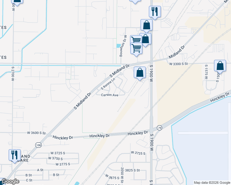 map of restaurants, bars, coffee shops, grocery stores, and more near 2055 Madie Lane in West Haven