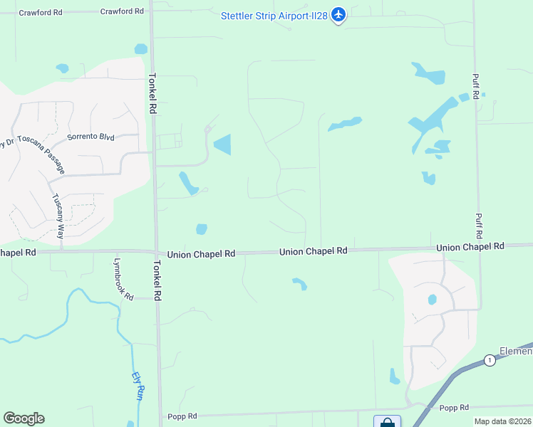 map of restaurants, bars, coffee shops, grocery stores, and more near 5023 Union Chapel Road in Fort Wayne