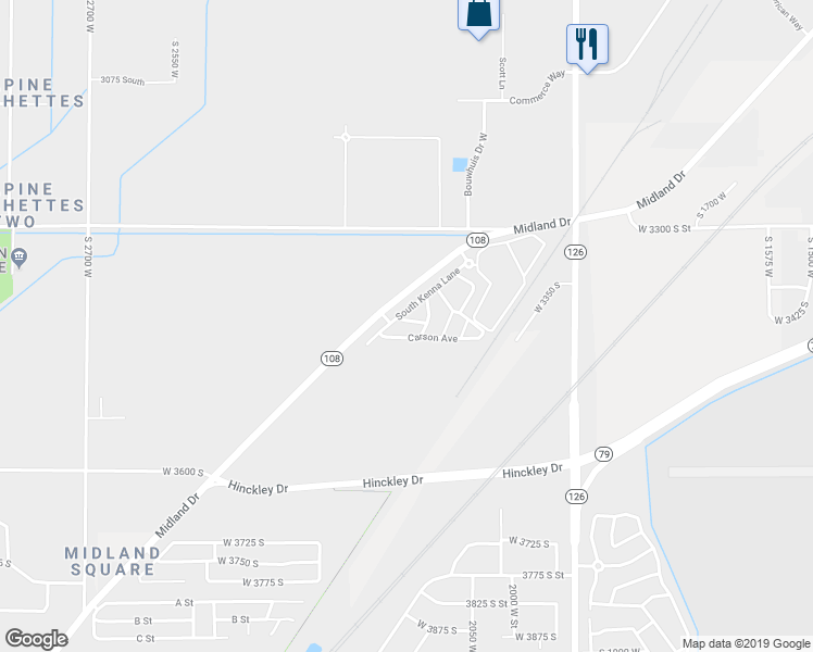 map of restaurants, bars, coffee shops, grocery stores, and more near 3439 Carson Avenue in West Haven