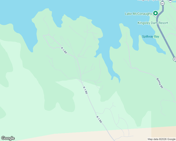 map of restaurants, bars, coffee shops, grocery stores, and more near 30 K-1 Road in Ogallala