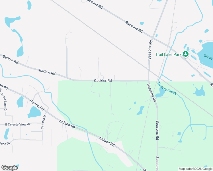 map of restaurants, bars, coffee shops, grocery stores, and more near 262 Cackler Road in Streetsboro