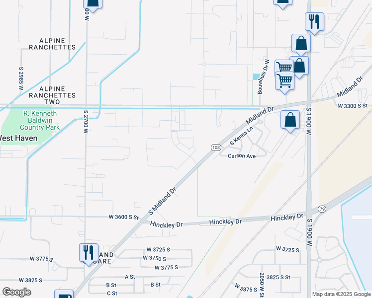 map of restaurants, bars, coffee shops, grocery stores, and more near 3421 Erin Avenue in West Haven