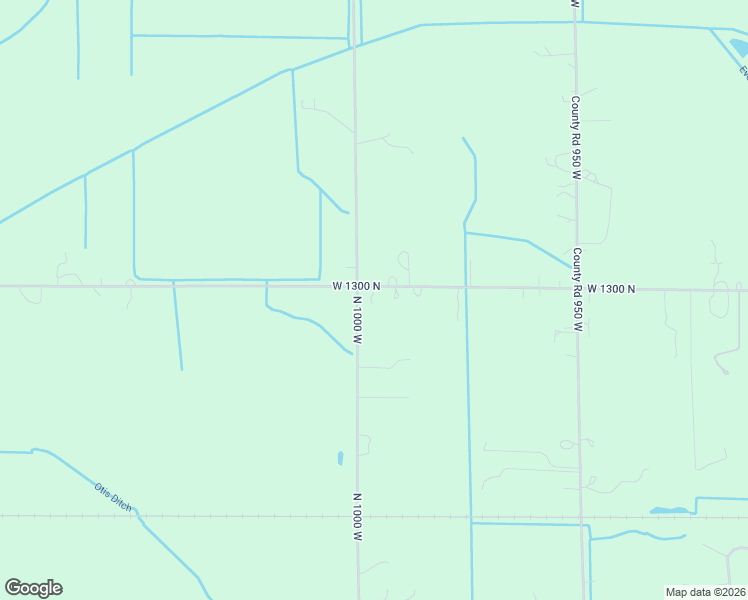 map of restaurants, bars, coffee shops, grocery stores, and more near 12871-12999 County Road 1000 in De Motte