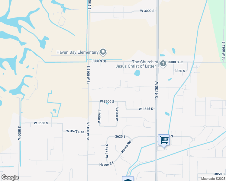 map of restaurants, bars, coffee shops, grocery stores, and more near 4977 West 3450 South in West Haven