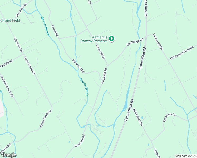 map of restaurants, bars, coffee shops, grocery stores, and more near 144 Good Hill Road in Weston
