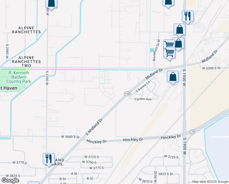 map of restaurants, bars, coffee shops, grocery stores, and more near 3420 Hazel Avenue in West Haven