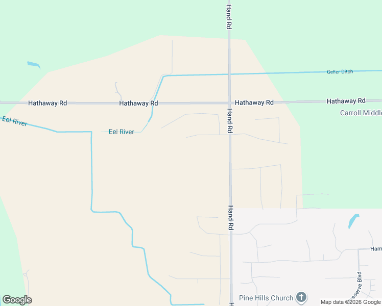 map of restaurants, bars, coffee shops, grocery stores, and more near 5327 Hathaway Road in Fort Wayne