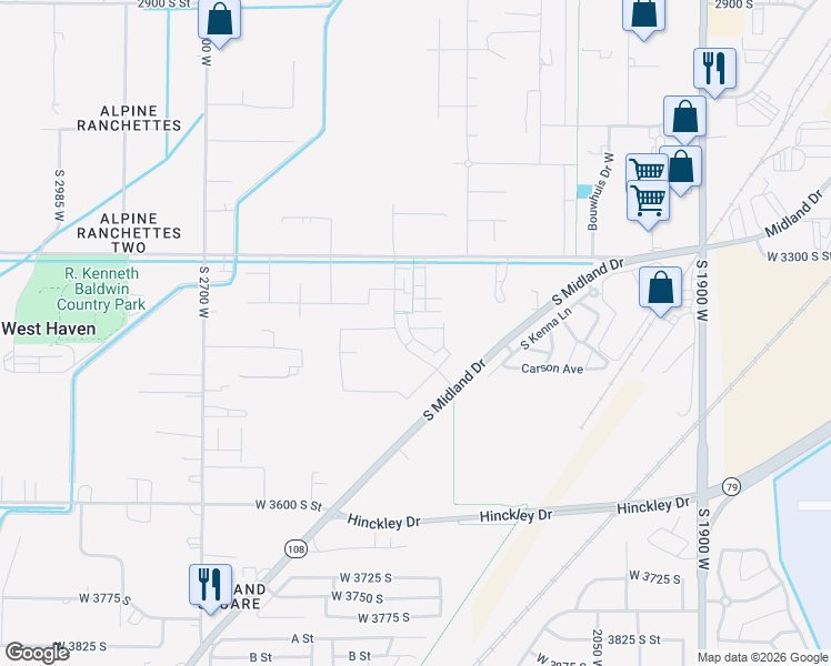 map of restaurants, bars, coffee shops, grocery stores, and more near 2381 Howard Street in West Haven