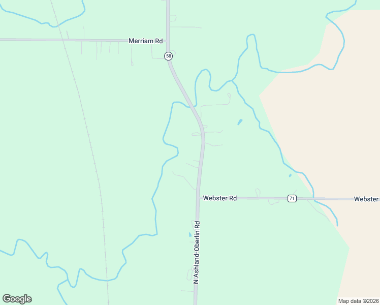 map of restaurants, bars, coffee shops, grocery stores, and more near 19126 Ohio 58 in Wellington