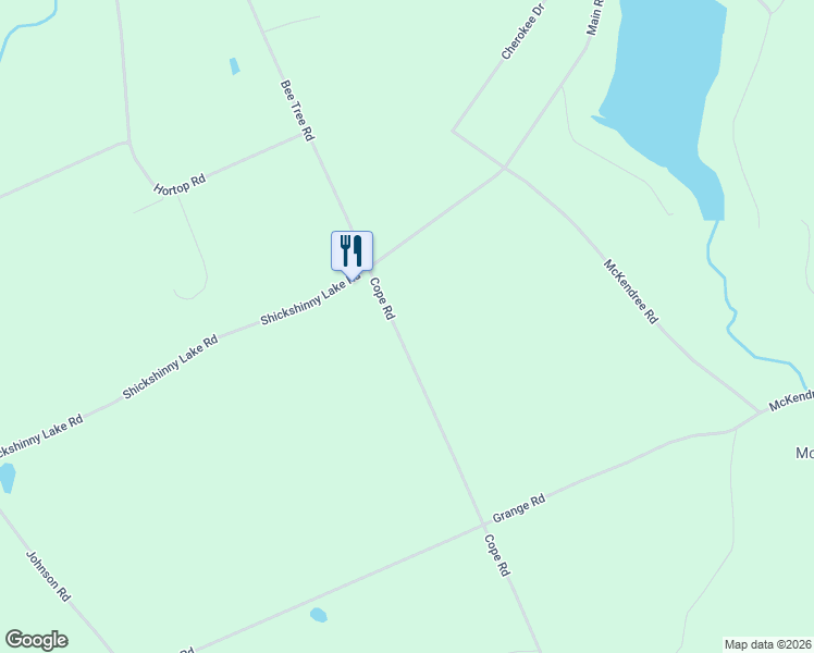 map of restaurants, bars, coffee shops, grocery stores, and more near 301-417 Cope Road in Shickshinny