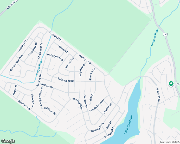 map of restaurants, bars, coffee shops, grocery stores, and more near 7198 Rimrock Drive in Tobyhanna