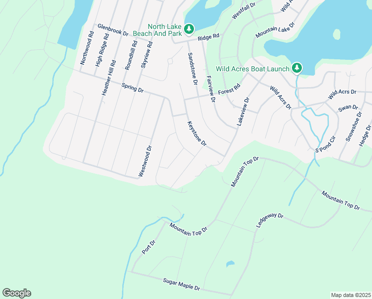map of restaurants, bars, coffee shops, grocery stores, and more near 107 Spring Drive in Dingmans Ferry
