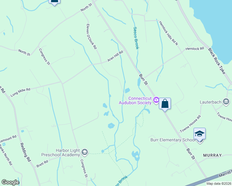 map of restaurants, bars, coffee shops, grocery stores, and more near 677 Eleven O'Clock Road in Fairfield