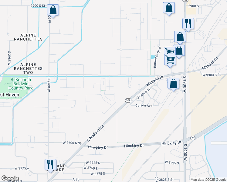 map of restaurants, bars, coffee shops, grocery stores, and more near 2317 Leigh Lane in West Haven