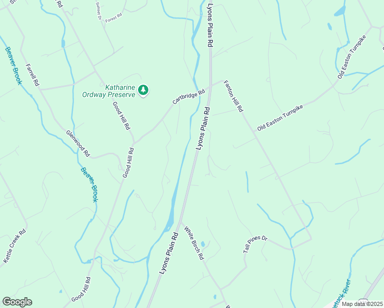 map of restaurants, bars, coffee shops, grocery stores, and more near 158 Lyons Plain Road in Weston