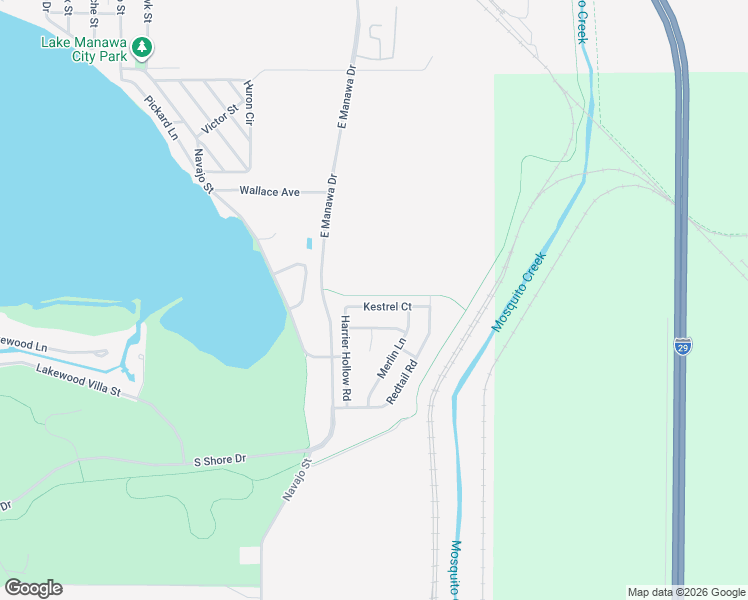 map of restaurants, bars, coffee shops, grocery stores, and more near 200 Kestrel Court in Council Bluffs