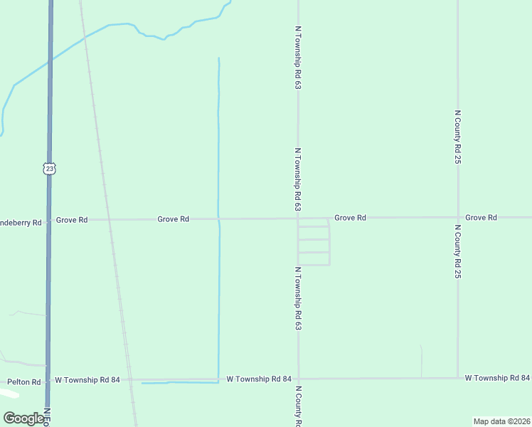 map of restaurants, bars, coffee shops, grocery stores, and more near 12301-12831 Grove Road in Fostoria