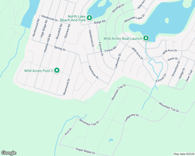 map of restaurants, bars, coffee shops, grocery stores, and more near 25 Autumn Road in Dingmans Ferry