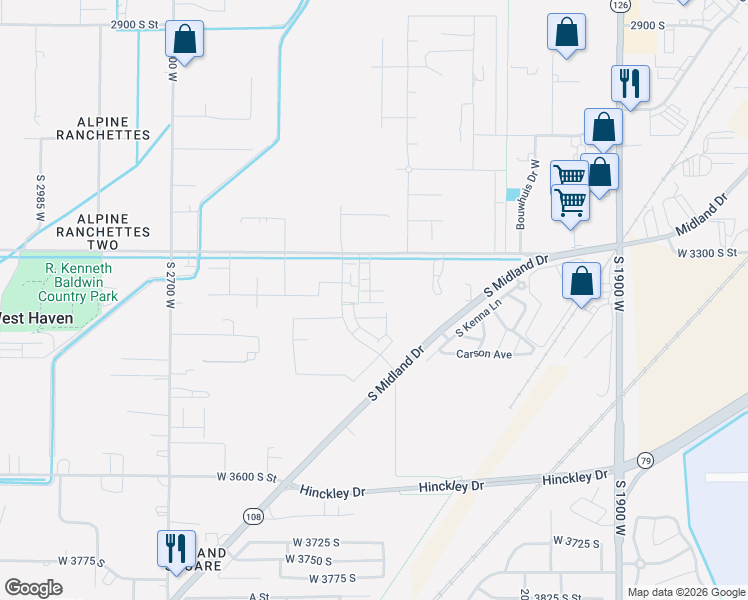 map of restaurants, bars, coffee shops, grocery stores, and more near 2338 Leigh Lane in West Haven