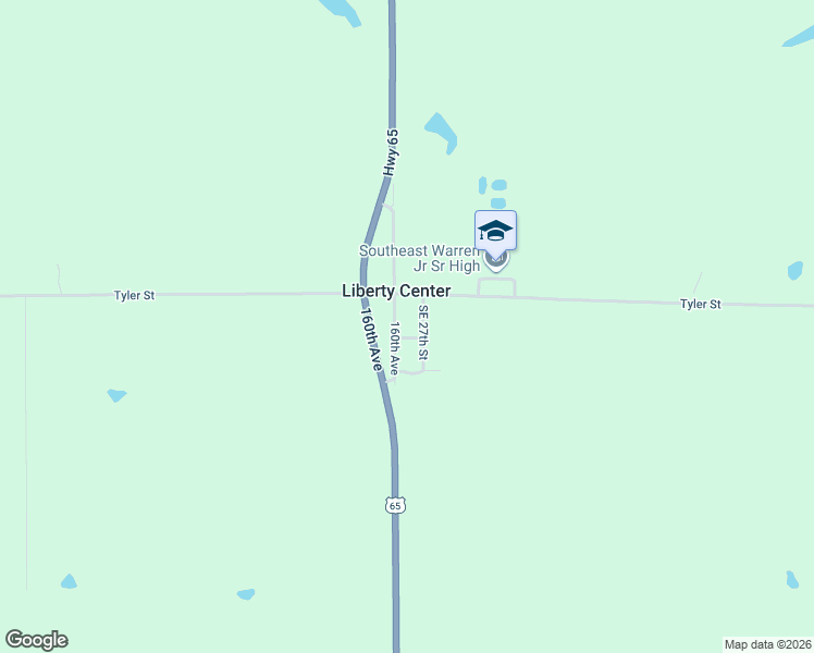 map of restaurants, bars, coffee shops, grocery stores, and more near 16005 Church Street in Liberty Center